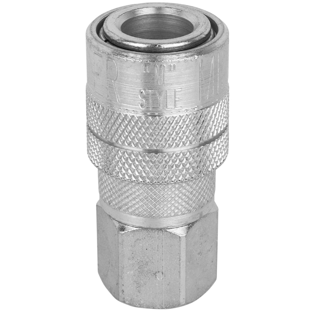 S-715ST - Milton® 1/4" FNPT Industrial Interchange (M-STYLE®) Quick-Connect Steel Coupler (Sold Individually)