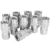 S-715ST - Milton® 1/4" FNPT Industrial Interchange (M-STYLE®) Quick-Connect Steel Coupler (Box of 10 Retail Package)