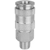 765STBK - Milton® 1/4" MNPT High Flow (V-Style) Quick-Connect Steel Coupler - Box of 100