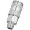 765STBK - Milton® 1/4" MNPT High Flow (V-Style) Quick-Connect Steel Coupler - Box of 100