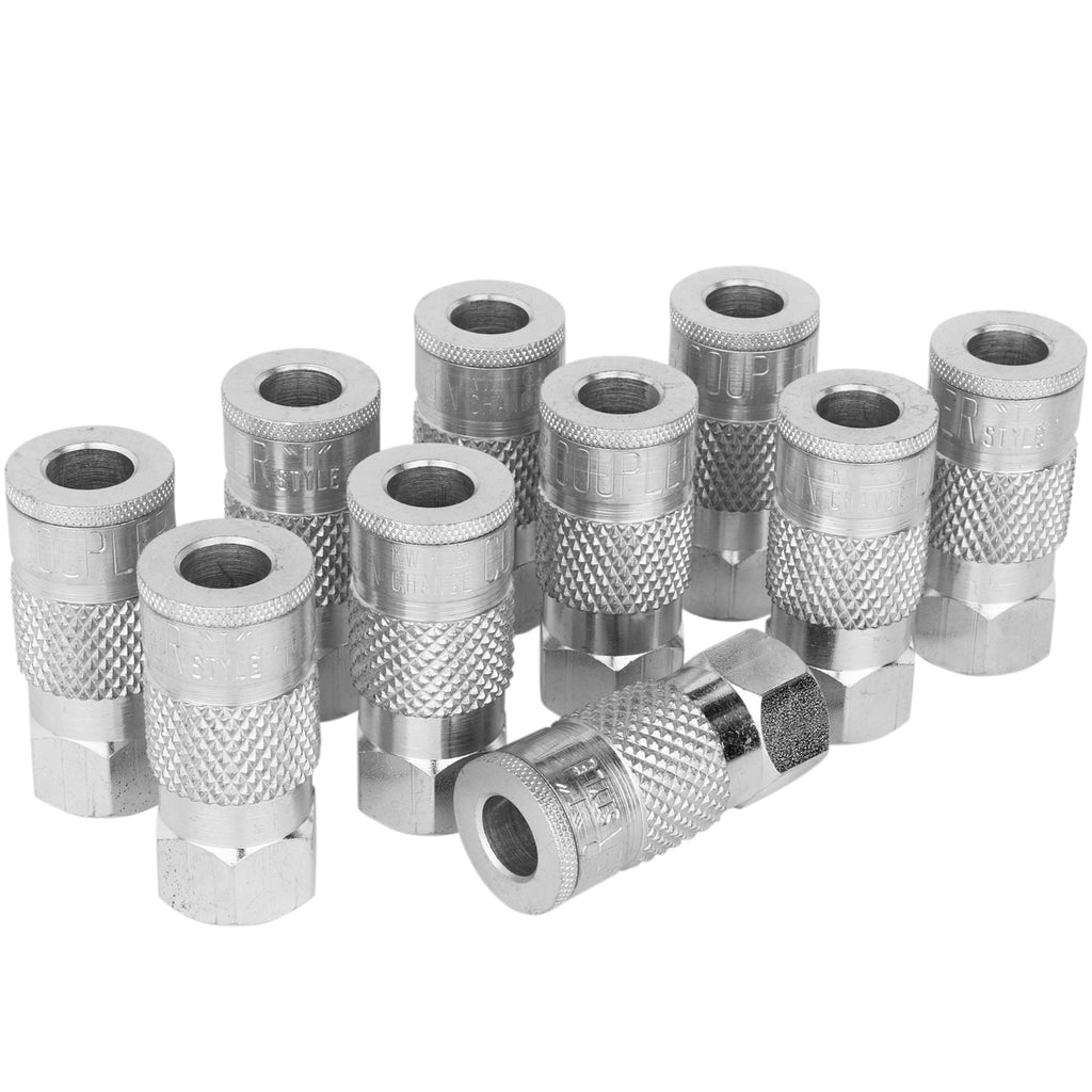 788ST - Milton® 3/8" Steel (T-Style) Quick-Connect Female Steel Coupler (Box of 10)