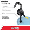 ZE1014R - Polyphenylene Rotary Pump (1 Gallon Per 16 Revolutions)