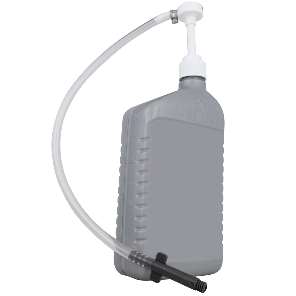 ZE1021 Hand Pump for Quart Bottles with Plastic HandsFree Adapter