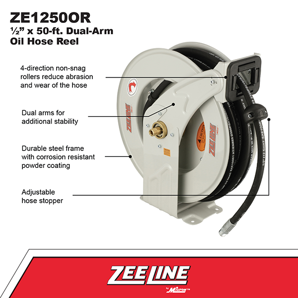 ZE1450GR – 50-ft. Dual-Arm Grease Hose Reel