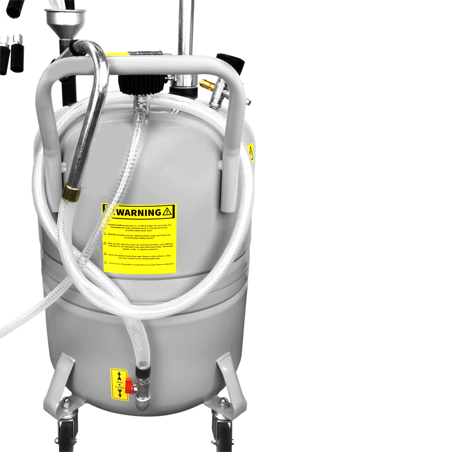 ZE21CM – 21-Gallon Professional Combination Oil Drain & Fluid Evacuator