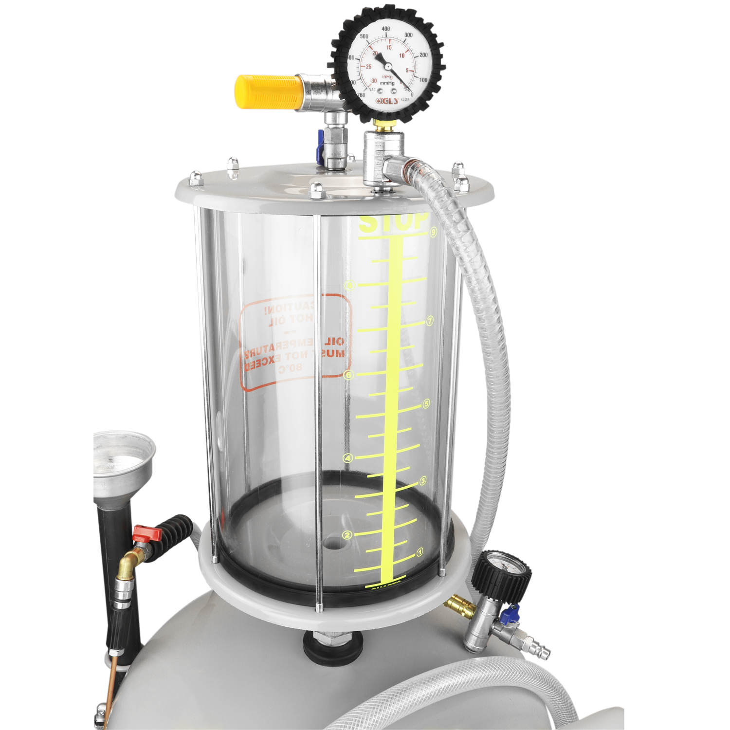 ZE21EVB – 21-Gallon Professional Fluid Evacuator w/Measuring Bowl