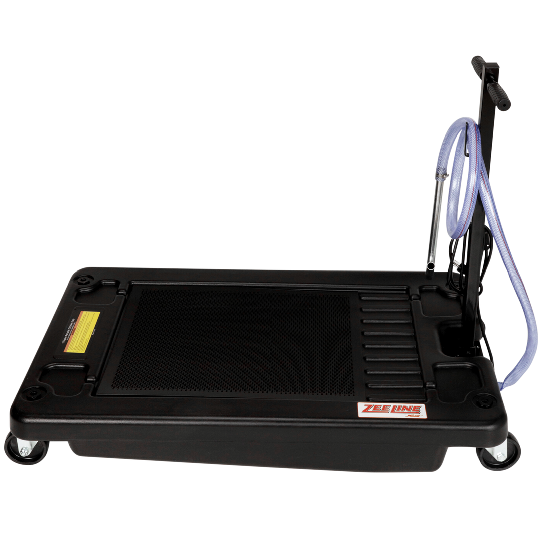 ラガルン Low profile waste oil drain with an 17 gallon capacity