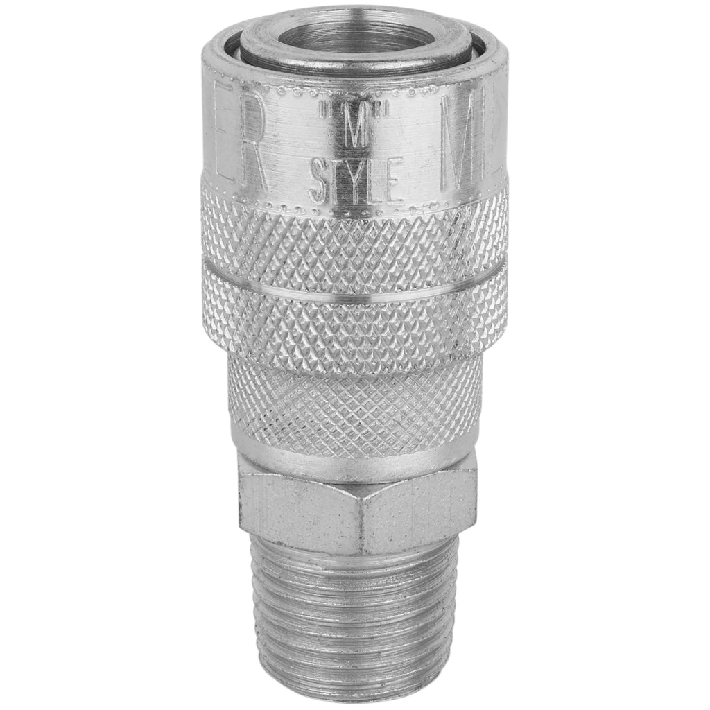 S-719ST - Milton® 3/8" Steel (M-STYLE®) Quick-Connect Steel Coupler, Male (Sold Individually)